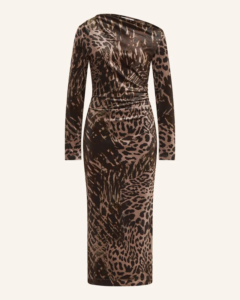 Reiss Samtkleid BRIANA Schwarz