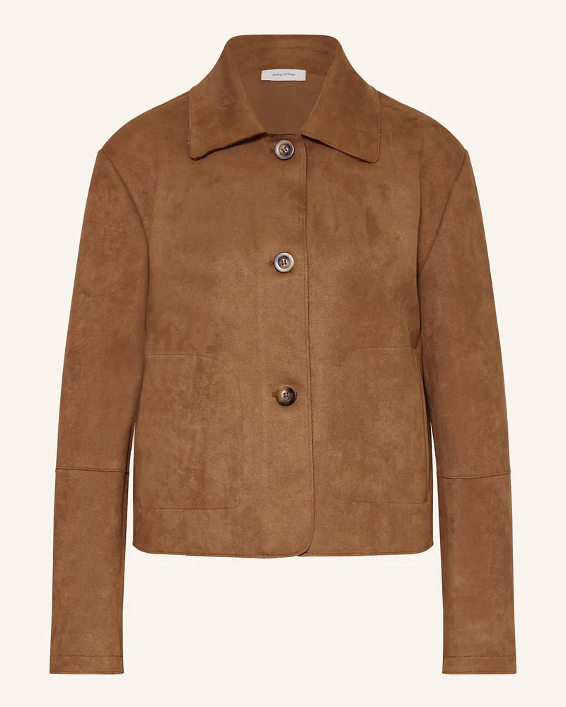 Darling Harbour Kastenjacke in Lederoptik Walnut