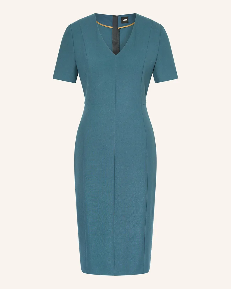 HUGO BOSS Etuikleid DAMAISA Blaugrau