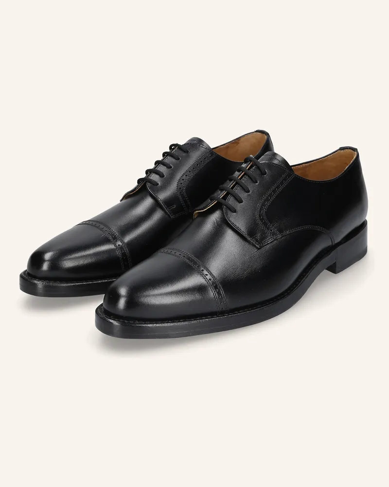 Heinrich Dinkelacker Schnürer MILANO QUARTER-BROGUE BC Schwarz