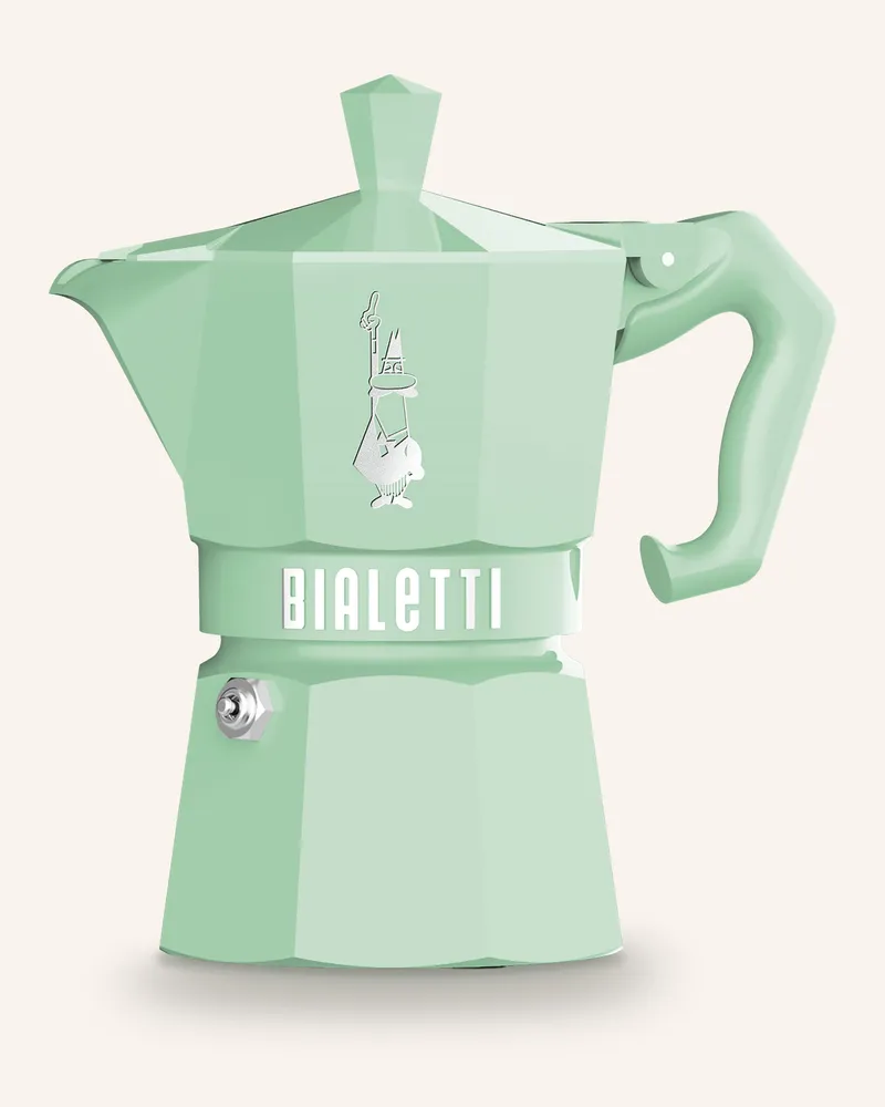 Bialetti Espressokocher Moka Exclusive gruen Hellgrün