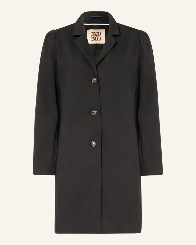 Cinzia Rocca Mantel schwarz Schwarz