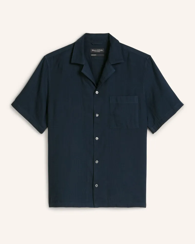 Marc O'Polo Hemd blau Dunkelblau