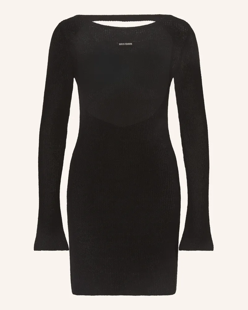 WRSTBHVR Strickkleid Greta schwarz Schwarz