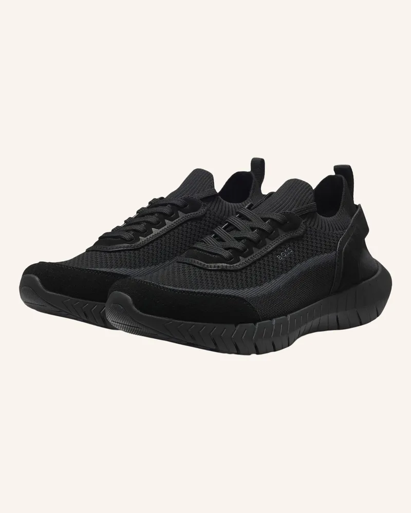 HUGO BOSS Sneaker Boss-Motion_Slon_Bkn schwarz Schwarz