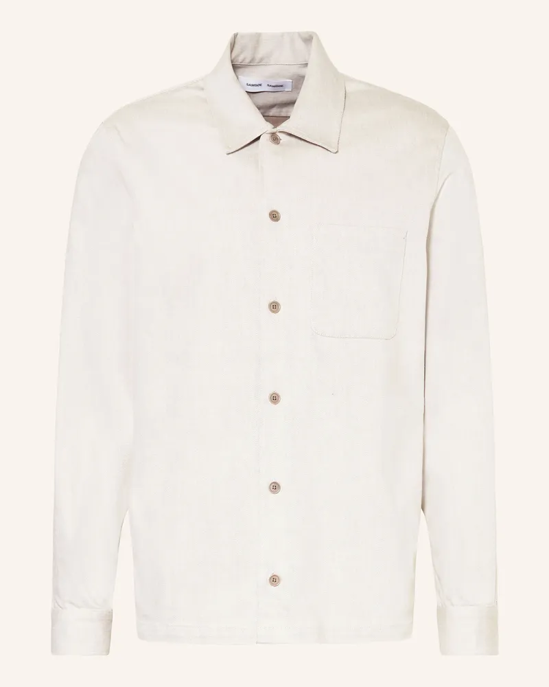 Samsøe & Samsøe Overshirt Sataka weiss Ecru