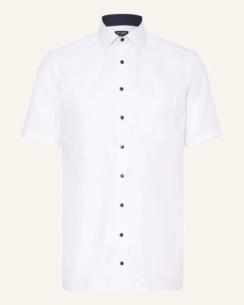 Olymp Kurzarm-Hemd Luxor Modern Fit weiss Weiss