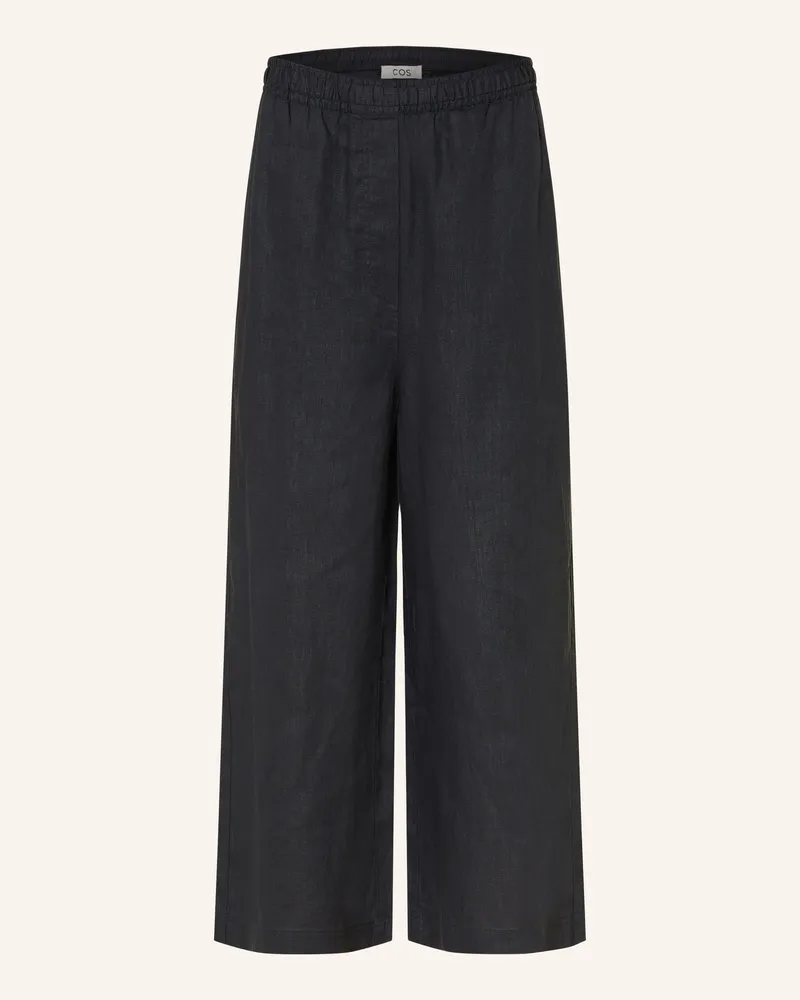COS Culotte Aus Leinen blau Dunkelblau