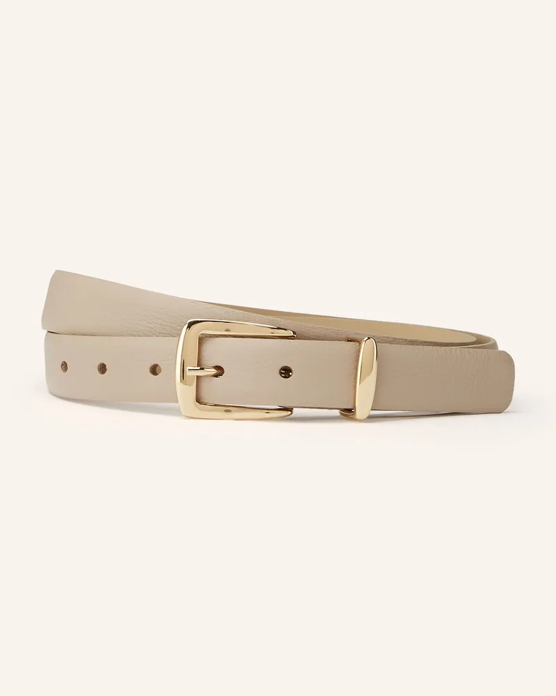 Abro Ledergürtel Beige