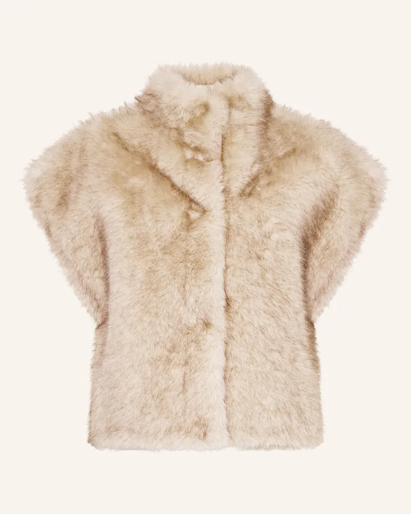 Neo Noir Kunstpelz-Weste Kevini beige Beige