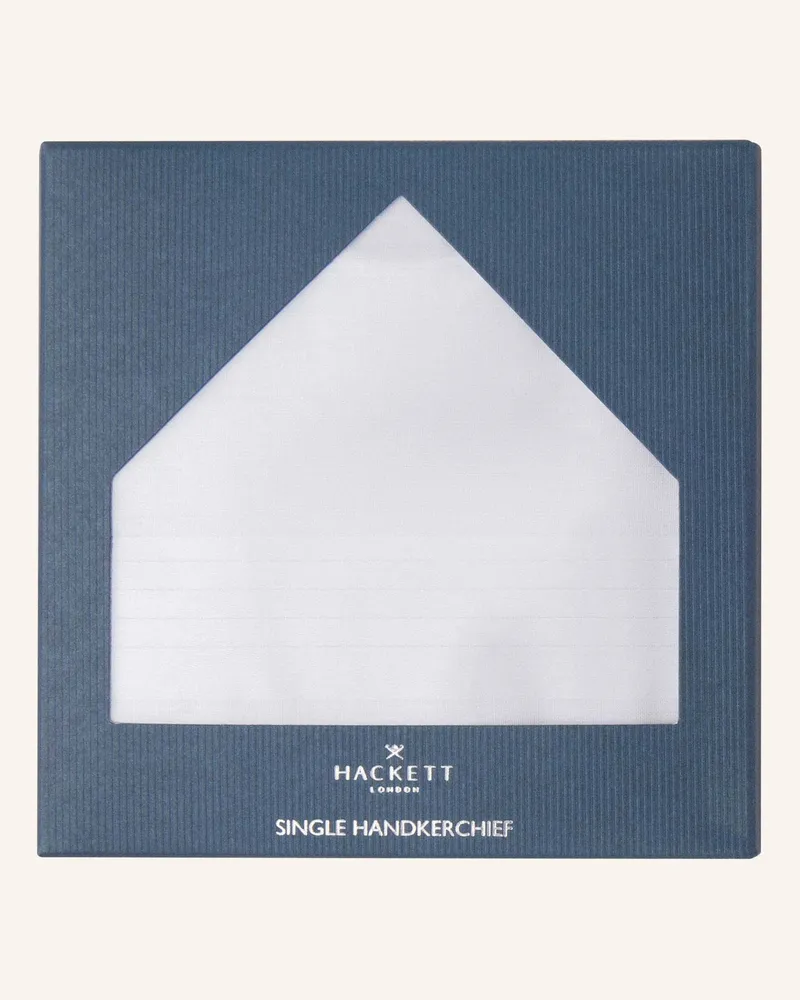 Hackett Taschentuch Single Hank weiss Weiss