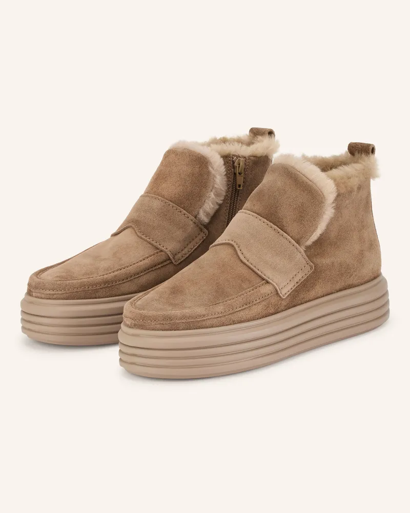 Kennel & Schmenger Plateau-Boots Lilo braun Camel