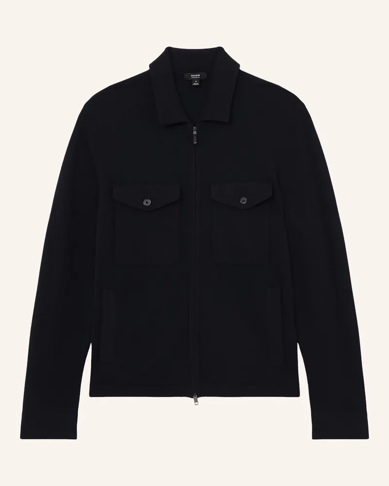 Reiss Strickjacke Dunstall blau Dunkelblau