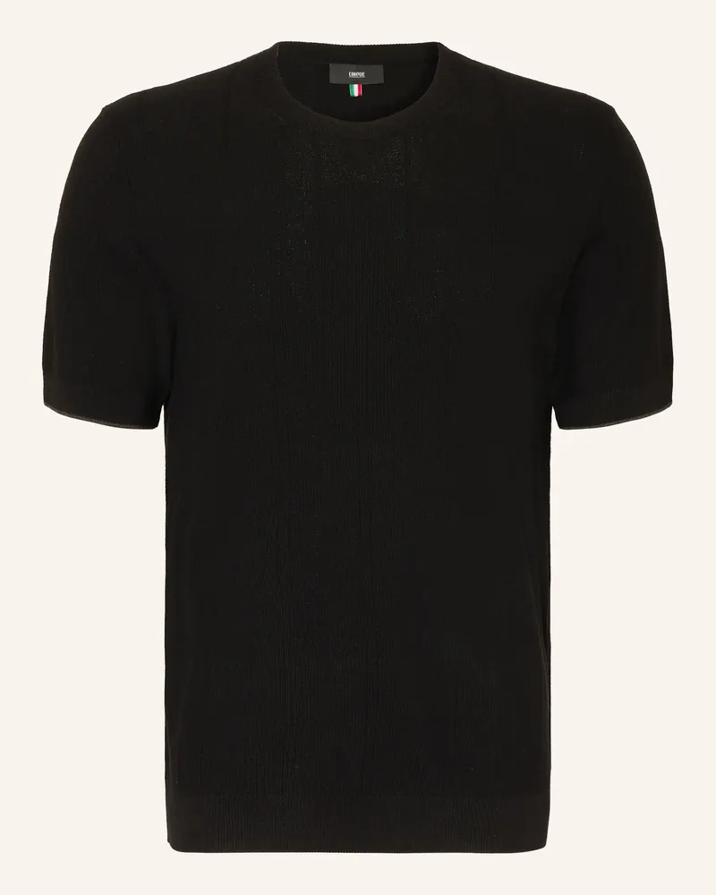 cinque Strickshirt Cigion schwarz Schwarz