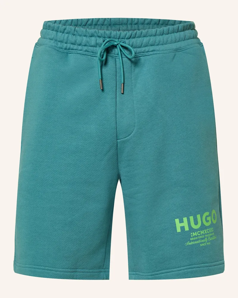 HUGO BOSS Sweatshorts Nomario blau Petrol