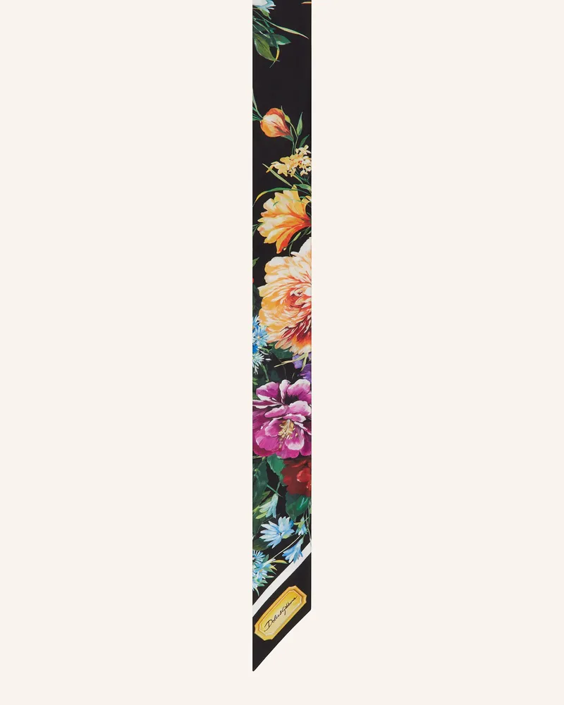 Dolce & Gabbana Seidenschal Schwarz