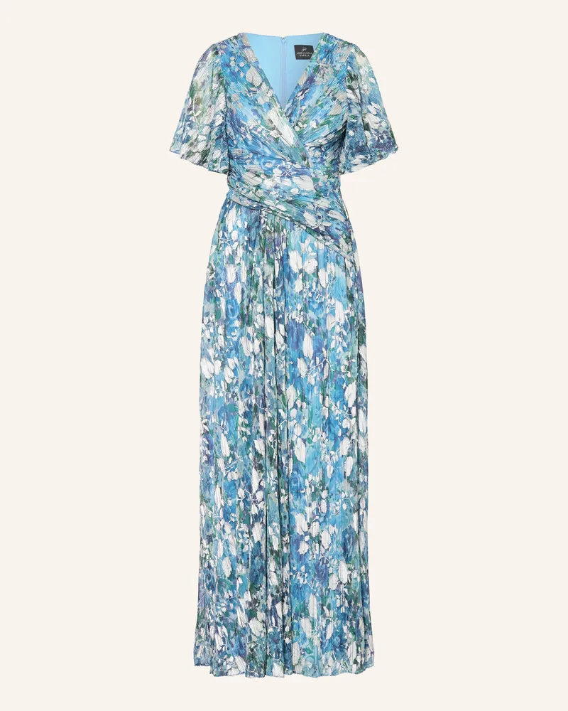 Adrianna Papell Abendkleid mit Glitzergarn Türkis