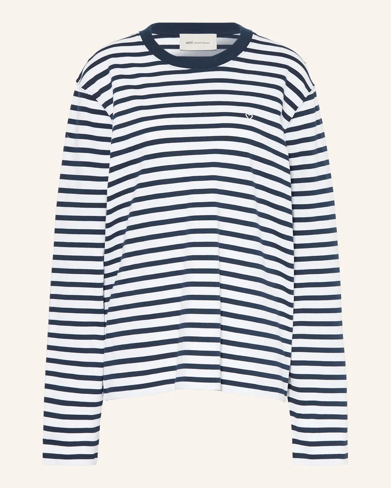 AMI Paris Longsleeve blau Dunkelblau