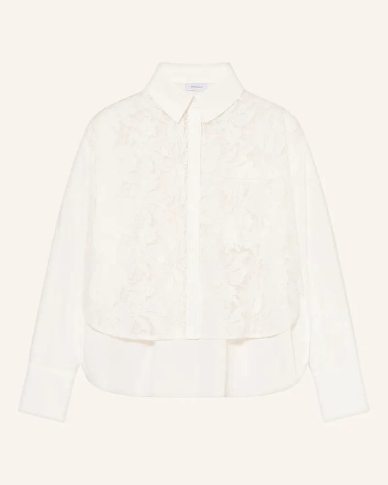Darling Harbour Hemdbluse mit Spitze White