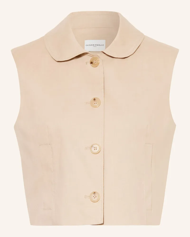 Claudie Pierlot Blazerweste Mit Leinen beige Beige