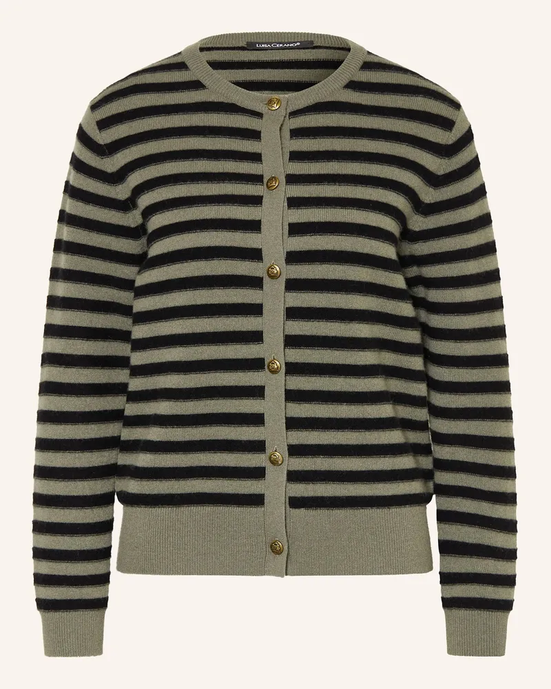 Luisa Cerano Strickjacke Oliv