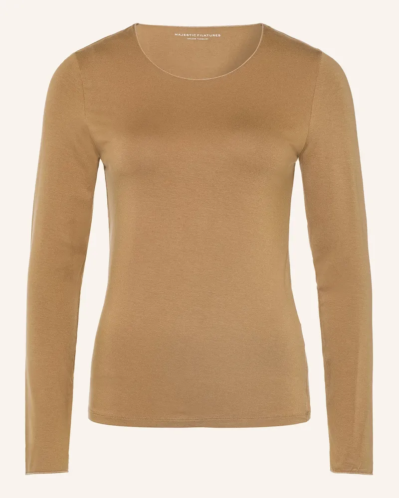 Majestic Longsleeve braun Camel