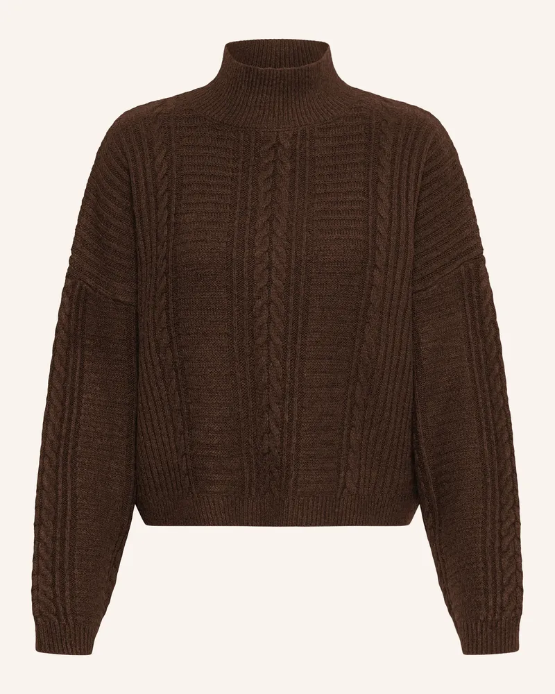 ICHI Pullover Ihmylle braun Dunkelbraun