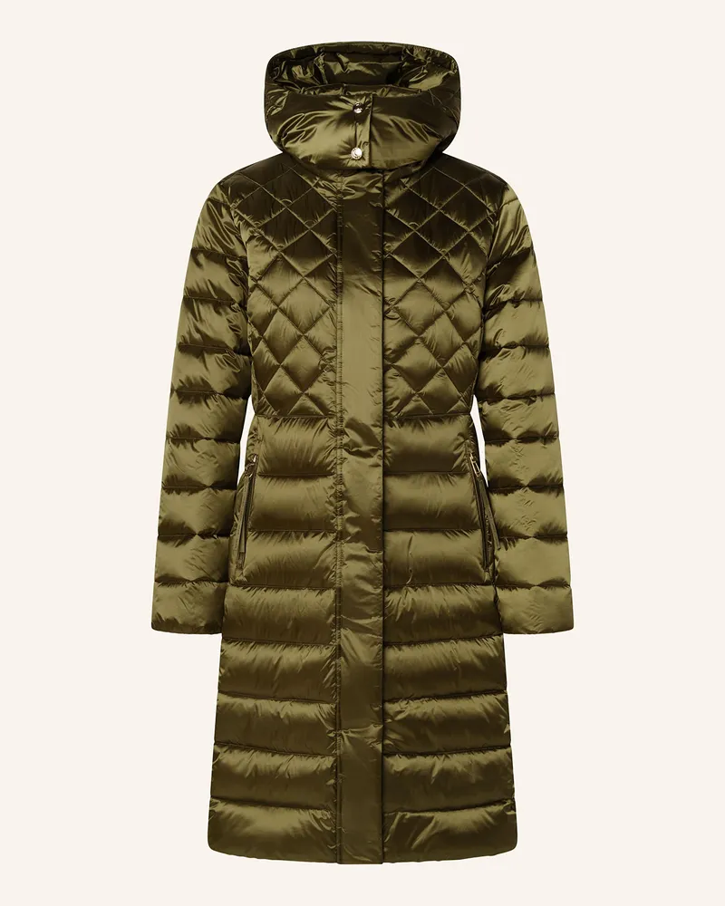 JOOP! Steppmantel CONSTANCE mit abnehmbarer Kapuze Grün
