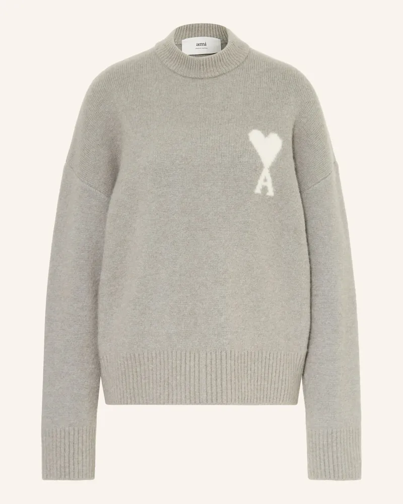 AMI Paris Pullover Mit Alpaka grau Grau