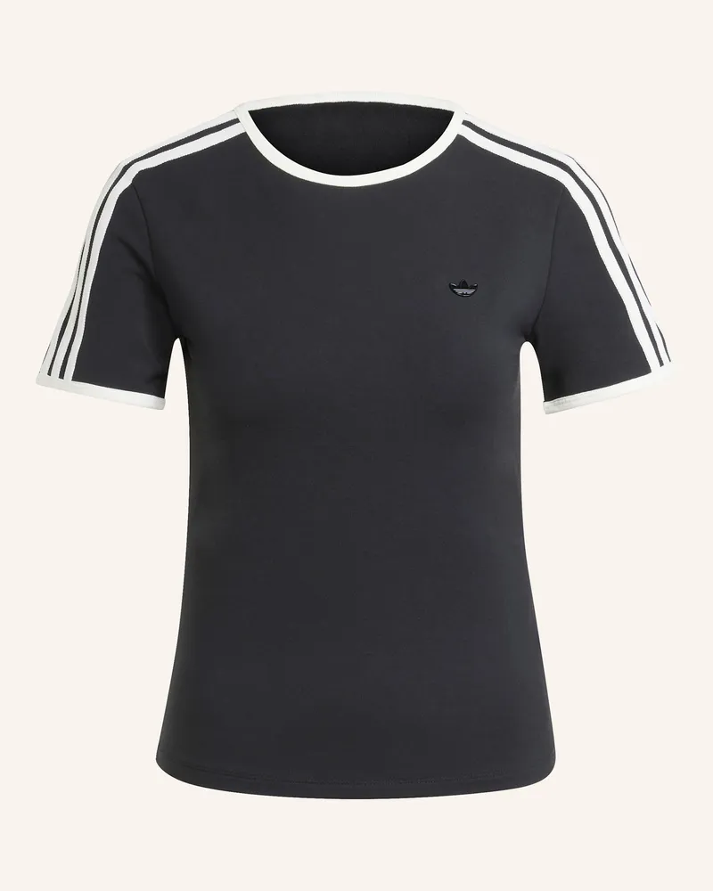 adidas ADIDAS ORIGINALS PREMIUM 3-STREIFEN CALI T-SHIRT Schwarz