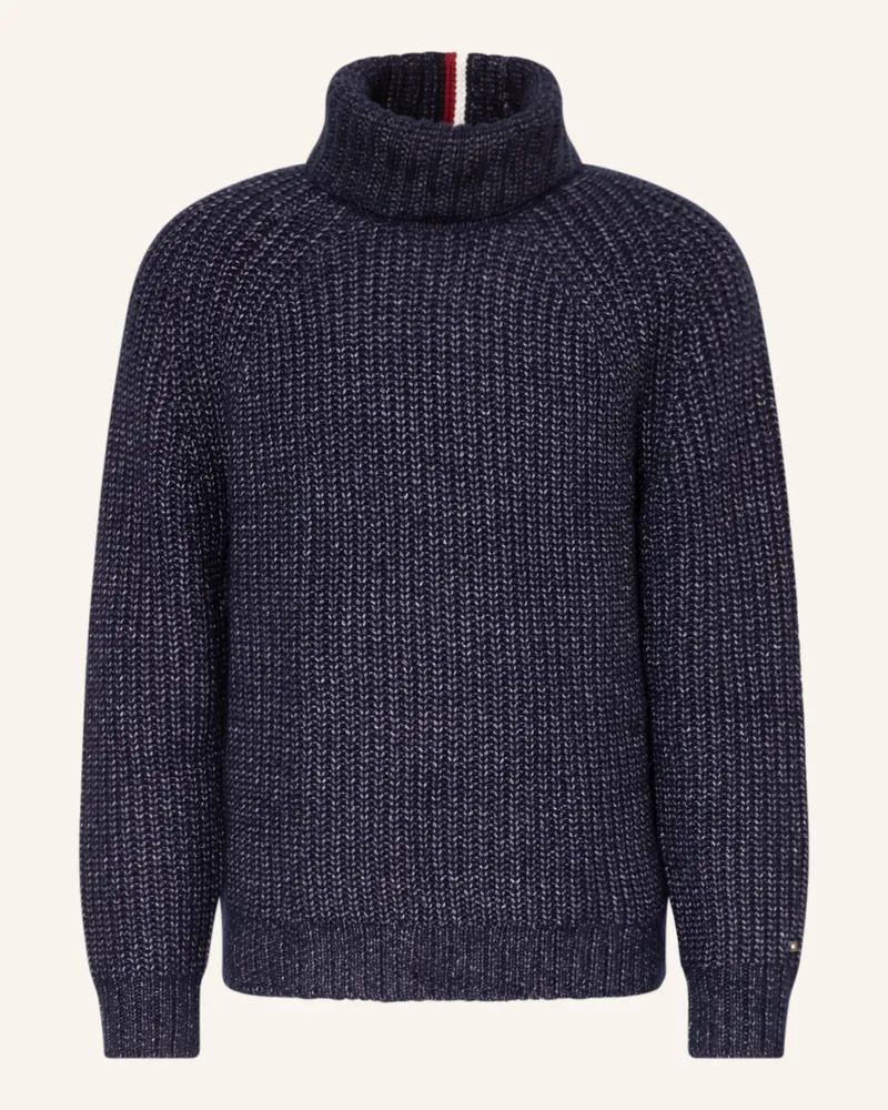 Tommy Hilfiger Oversized-Rollkragenpullover blau Dunkelblau
