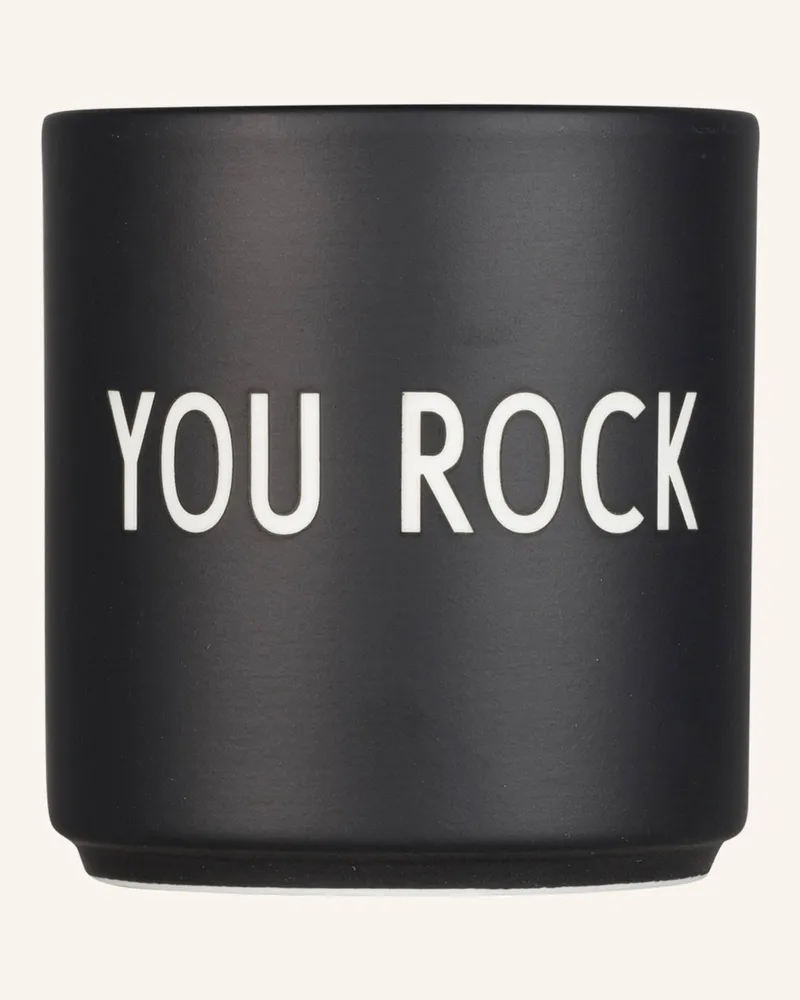 DESIGN LETTERS Becher YOU ROCK Schwarz