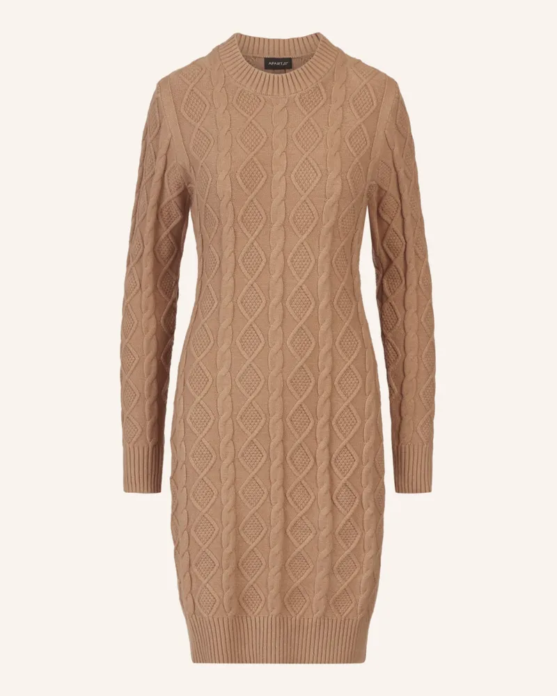 Apart Strickkleid Camel