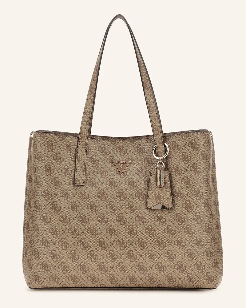 Guess Shopper Meridian Mit Nieten braun Beige