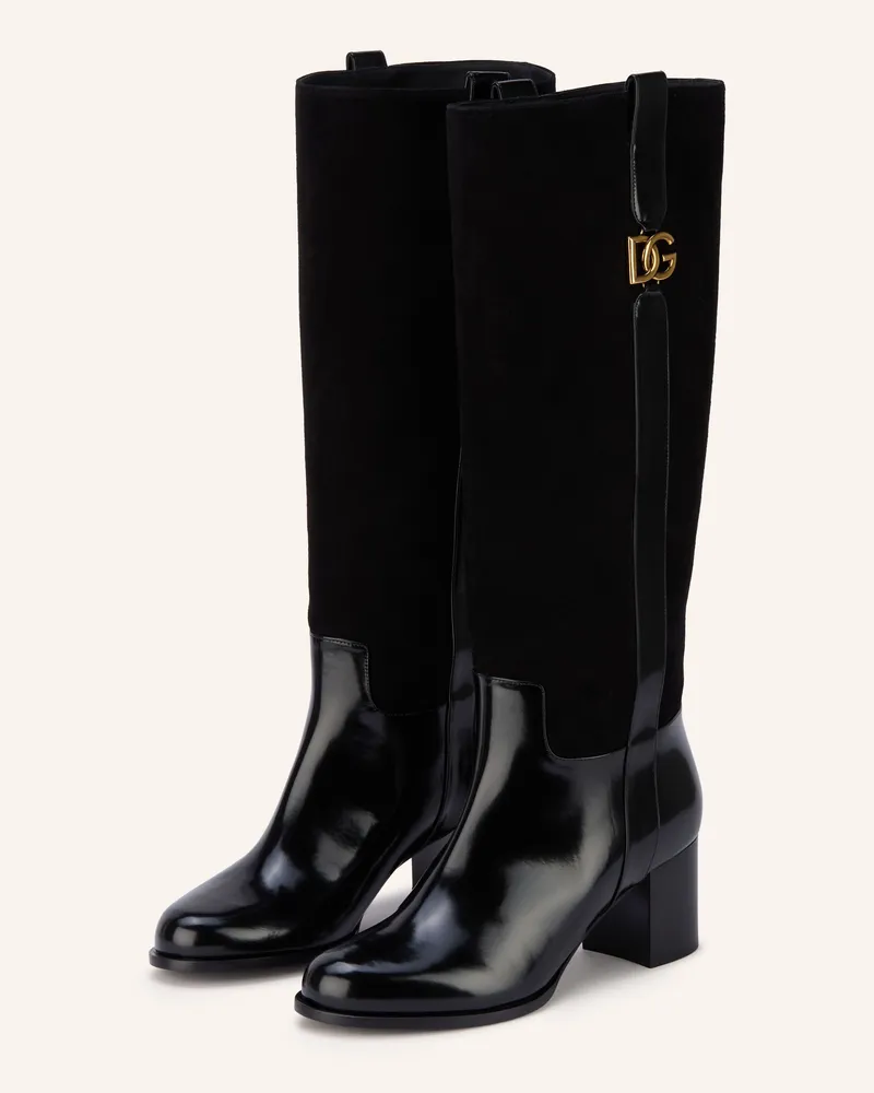 Dolce & Gabbana Stiefel schwarz Schwarz