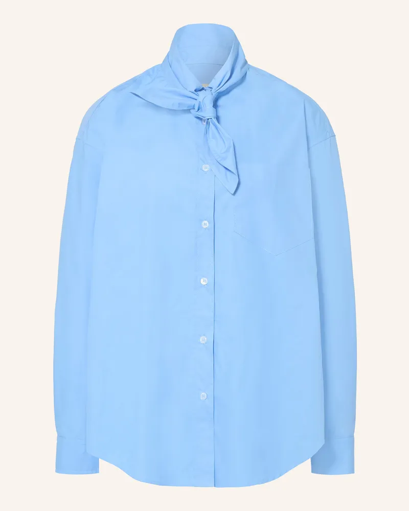 lilienfels Schluppenbluse blau Hellblau