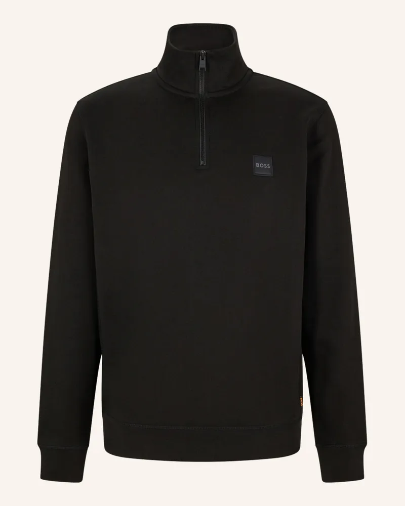 HUGO BOSS Sweat-Troyer ZETRUST Schwarz