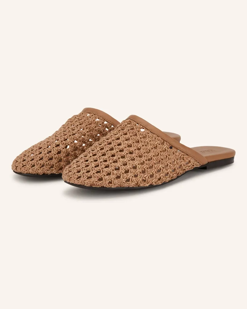 Mrs & HUGS Mules beige Hellbraun