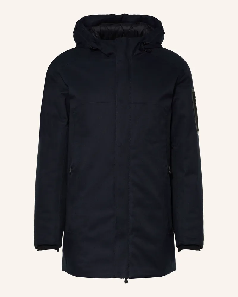 HUGO BOSS Parka Hexatech blau Schwarz