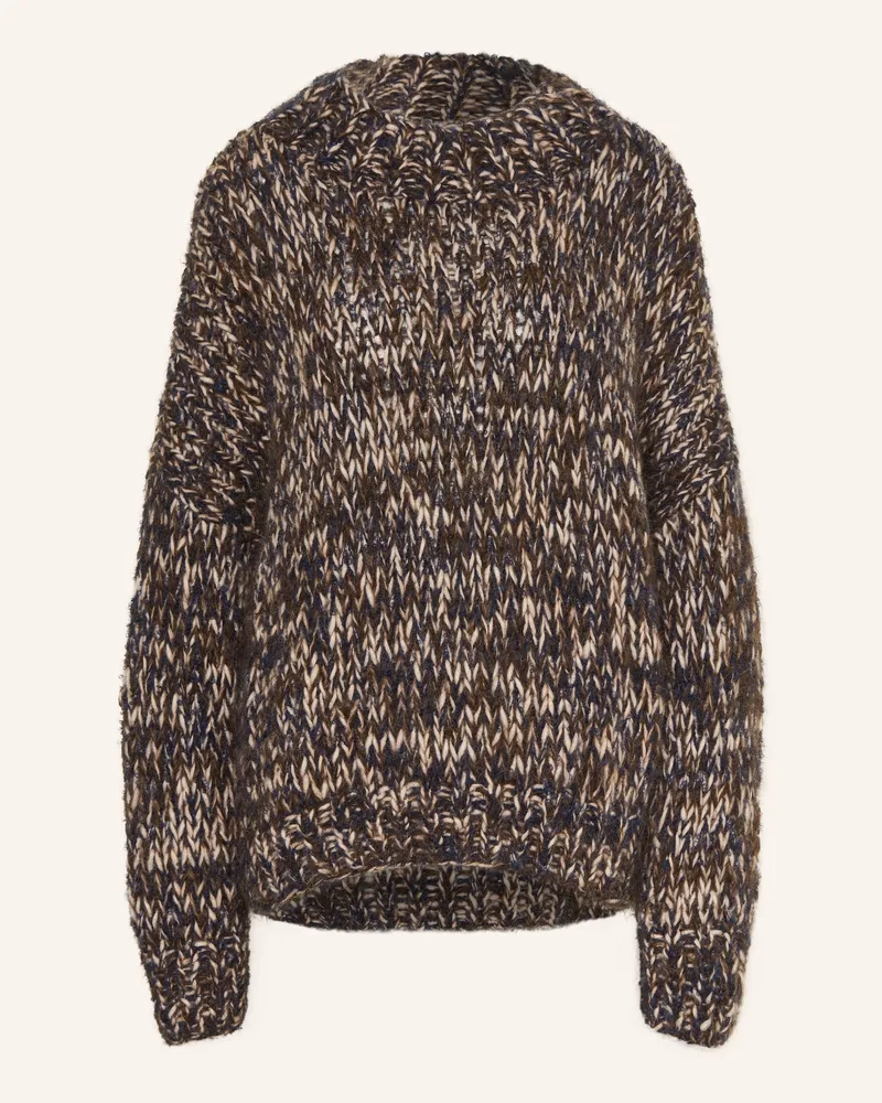 MAIAMI Pullover Mit Alpaka braun Dunkelbraun