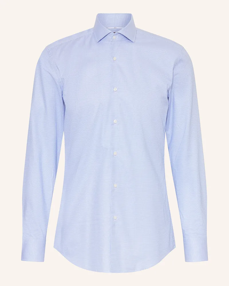 HUGO BOSS Hemd HANK SPREAD Slim Fit Hellblau