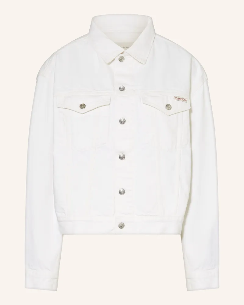 Calvin Klein Jeansjacke weiss Weiss