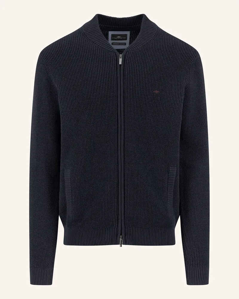 Fynch-Hatton Strickjacke blau Dunkelblau