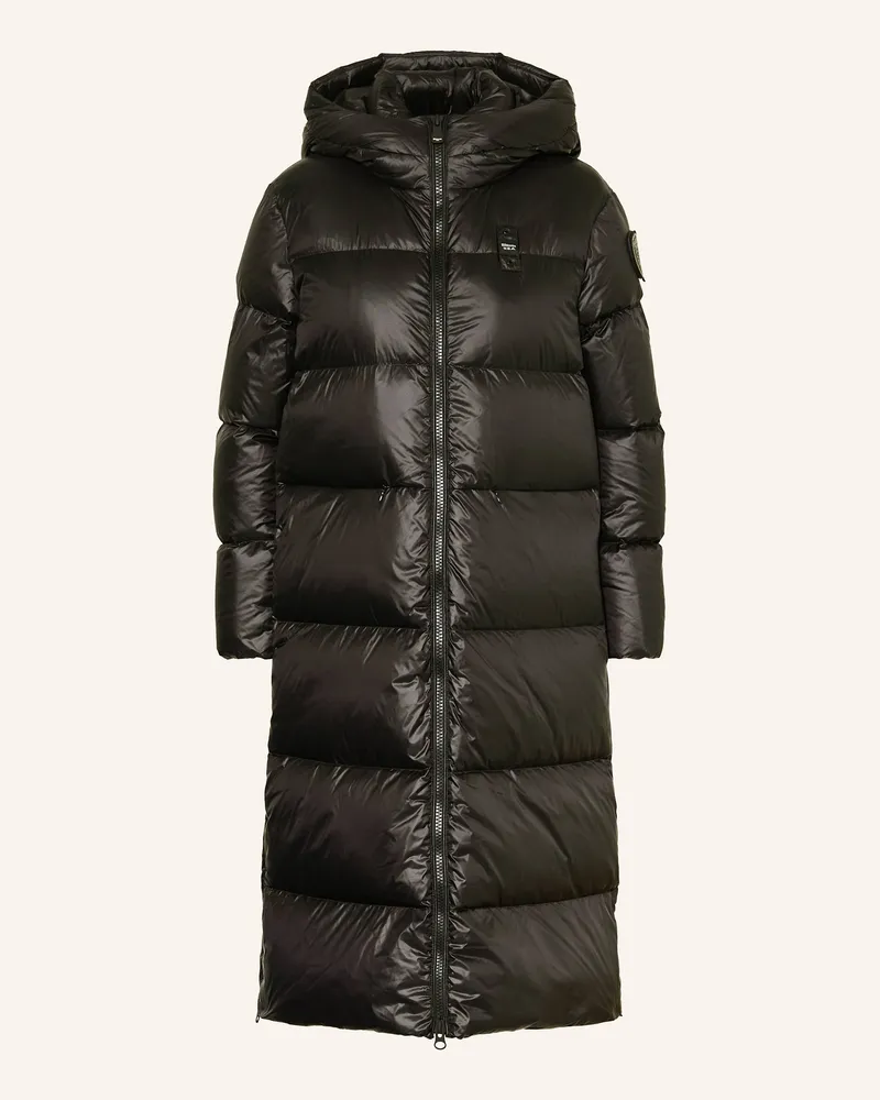 Blauer Daunenmantel CELIA Schwarz