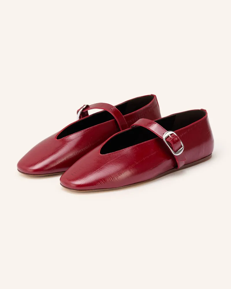 Le Monde Béryl Mary-Jane-Ballerinas rot Dunkelrot