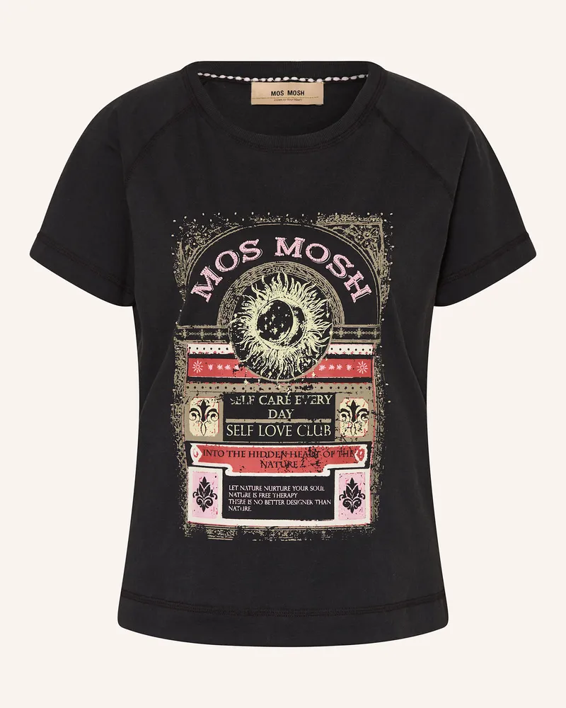 Mos Mosh T-Shirt MMABNEY mit Schmuckperlen Schwarz