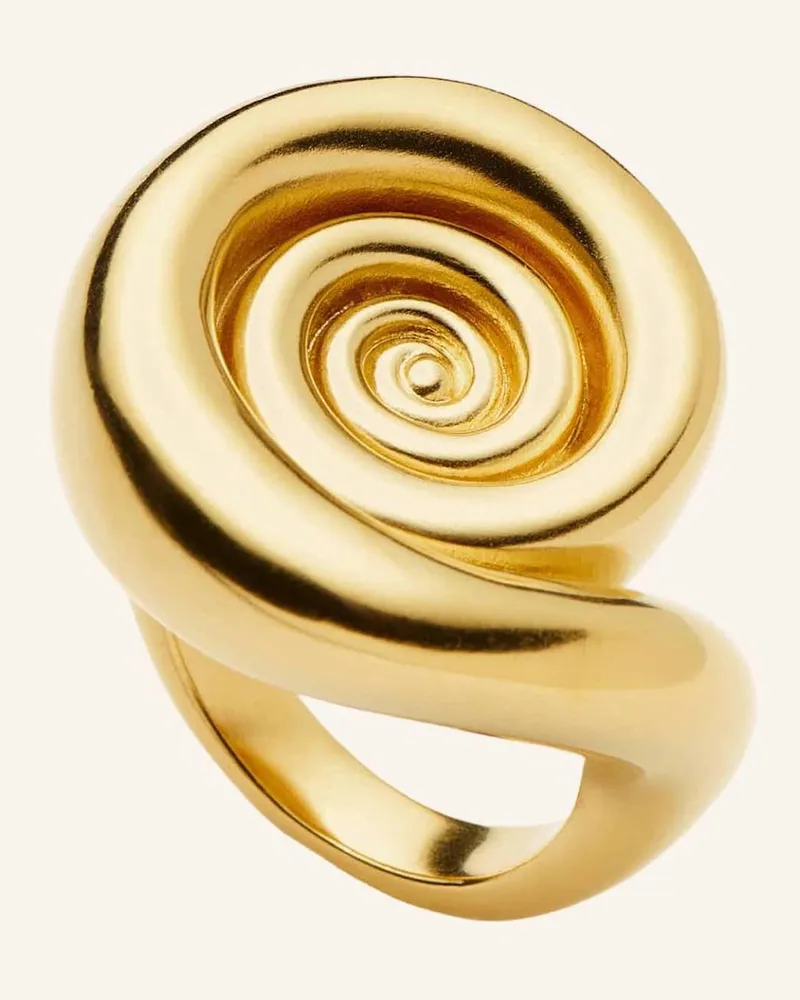 Missoma Ringe Spiral Dome Statement Ring By Glambou gold Gold