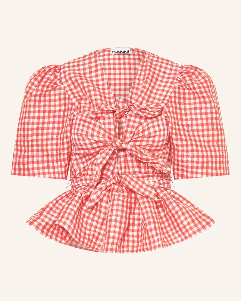 Ganni Blusenshirt Weiss