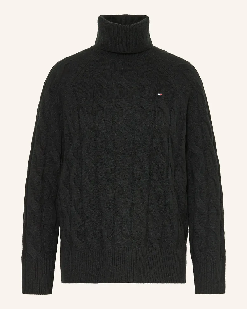 Tommy Hilfiger Rollkragenpullover schwarz Schwarz