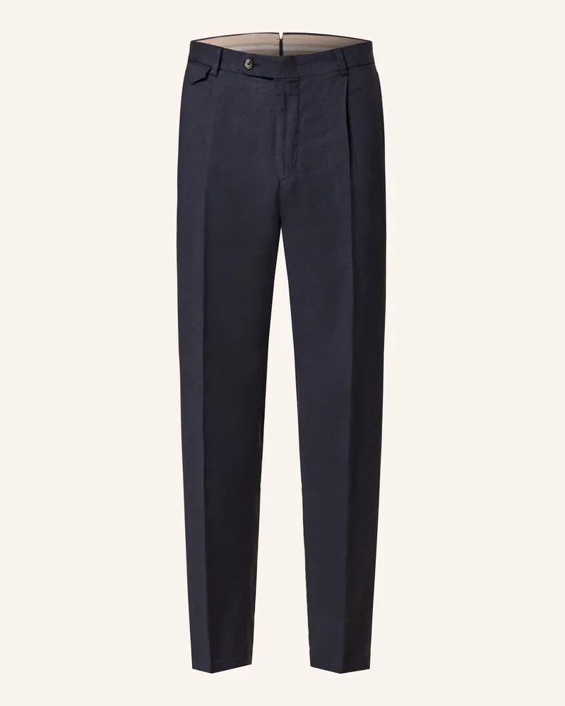 windsor. Anzughose Silvi Extra Slim Fit Mit Leinen blau Dunkelblau